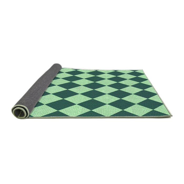 Thickness of Patterned Light Green Rug, pat593grn