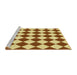 Sideview of Machine Washable Transitional Mahogany Brown Rug, wshpat593yw