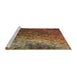 Sideview of Machine Washable Transitional Red Brown Rug, wshpat595brn