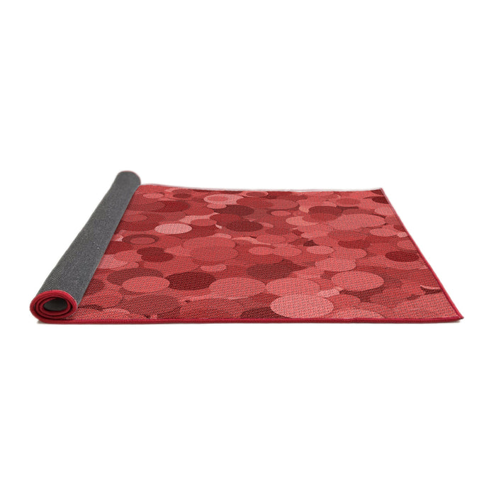Thickness of Patterned Red Rug, pat597rd