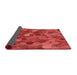 Thickness of Patterned Red Rug, pat597rd