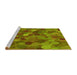 Sideview of Machine Washable Transitional Pistachio Green Rug, wshpat597yw