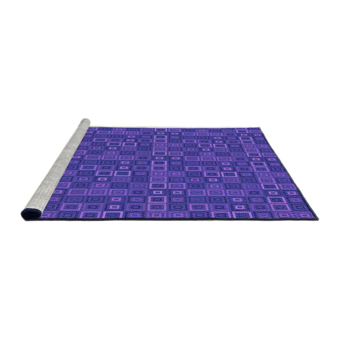 Sideview of Machine Washable Transitional Purple Rug, wshpat599pur