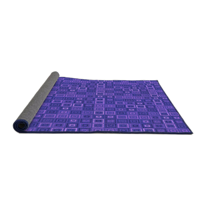 Thickness of Patterned Purple Rug, pat599pur