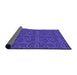 Thickness of Patterned Purple Rug, pat599pur