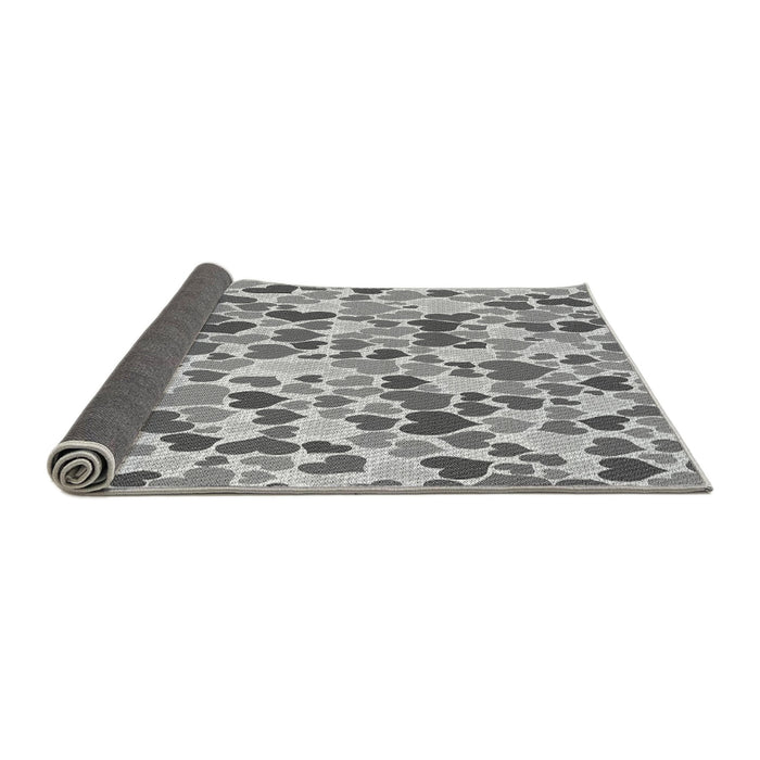 Thickness of Patterned Platinum Silver Gray Rug, pat6gry