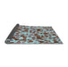 Thickness of Patterned Sky Blue Rug, pat6lblu