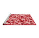 Sideview of Machine Washable Transitional Pastel Pink Rug, wshpat6rd