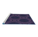 Machine Washable Transitional Deep Periwinkle Purple Rug in a Bedroom, wshpat60blu