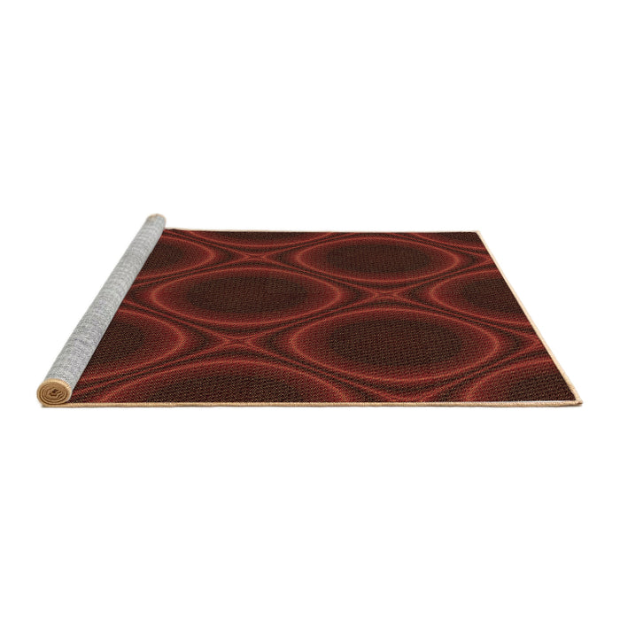Machine Washable Transitional Maroon Red Rug in a Bedroom, wshpat60brn