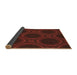 Patterned Maroon Red Rug, pat60brn
