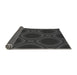 Thickness of Patterned Charcoal Black Rug, pat60gry