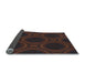 Patterned Coffee Brown Rug, pat60lblu