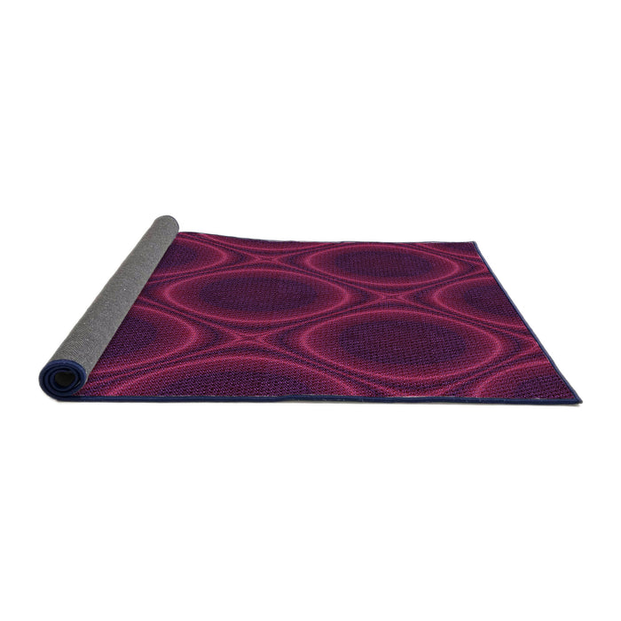Patterned Medium Violet Red Pink Rug, pat60pur
