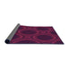 Patterned Medium Violet Red Pink Rug, pat60pur