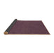 Thickness of Patterned Raspberry Purple Rug, pat601brn