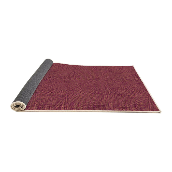 Thickness of Patterned Red Rug, pat601org
