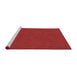 Sideview of Machine Washable Transitional Red Rug, wshpat601rd