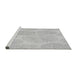 Sideview of Machine Washable Transitional Dark Gray Rug, wshpat602gry