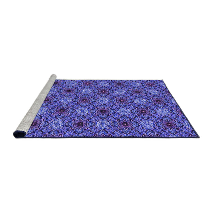 Sideview of Machine Washable Transitional Purple Rug, wshpat603pur