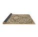 Thickness of Patterned Khaki Gold Rug, pat604brn