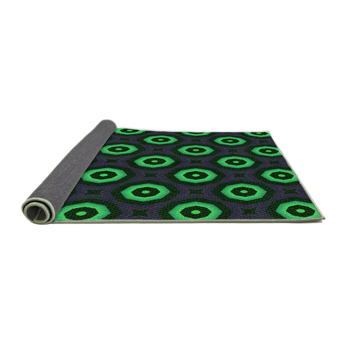 Thickness of Patterned Midnight Gray Rug, pat607grn