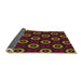 Thickness of Patterned Saddle Brown Rug, pat607org