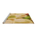 Sideview of Machine Washable Transitional Chrome Gold Yellow Rug, wshpat609org