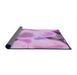 Thickness of Patterned Blossom Pink Rug, pat609pur