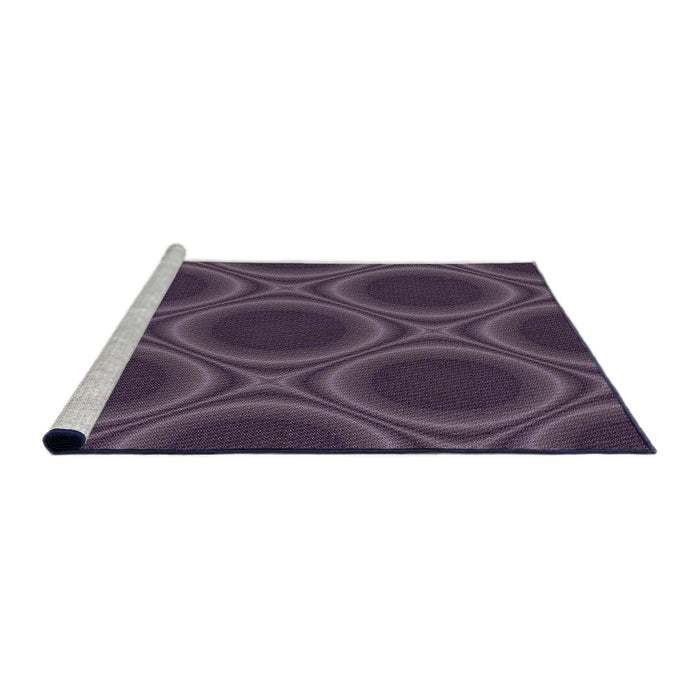 Machine Washable Transitional Plum Purple Rug in a Bedroom, wshpat61pur