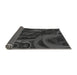 Thickness of Patterned Charcoal Black Rug, pat610gry