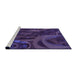 Sideview of Machine Washable Transitional Purple Violet Purple Rug, wshpat610pur