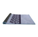 Thickness of Patterned Lavender Blue Rug, pat611blu