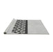 Sideview of Machine Washable Transitional Platinum Gray Rug, wshpat611gry