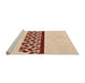 Sideview of Machine Washable Transitional Navajo White Gold Rug, wshpat611org