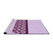 Sideview of Machine Washable Transitional Medium Orchid Purple Rug, wshpat611pur