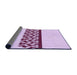 Thickness of Patterned Medium Orchid Purple Rug, pat611pur