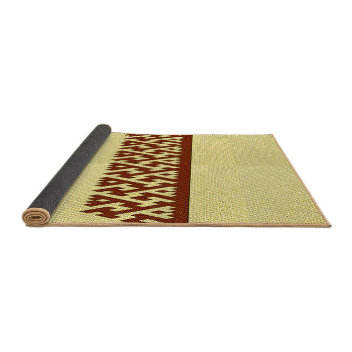 Thickness of Patterned Sun Yellow Rug, pat611yw