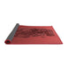 Thickness of Patterned Tomato Red Rug, pat612rd