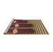 Sideview of Machine Washable Transitional Bronze Brown Rug, wshpat613brn