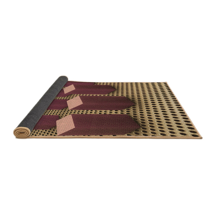 Thickness of Patterned Bronze Brown Rug, pat613brn