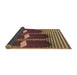 Thickness of Patterned Bronze Brown Rug, pat613brn