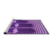 Sideview of Machine Washable Transitional Purple Rug, wshpat613pur