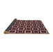 Thickness of Patterned Light Copper Gold Rug, pat614brn