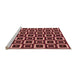 Sideview of Machine Washable Transitional Burgundy Red Rug, wshpat614org