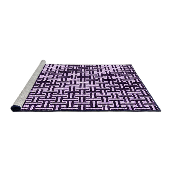 Sideview of Machine Washable Transitional Dark Purple Rug, wshpat616pur