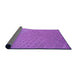 Thickness of Patterned Purple Rug, pat617pur