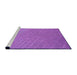 Sideview of Machine Washable Transitional Purple Rug, wshpat617pur