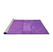 Sideview of Machine Washable Transitional Purple Rug, wshpat619pur