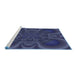 Machine Washable Transitional Deep Periwinkle Purple Rug in a Bedroom, wshpat62blu